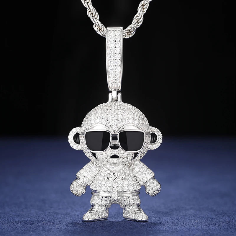 Iced Out Pendant Necklace for Men, image 9