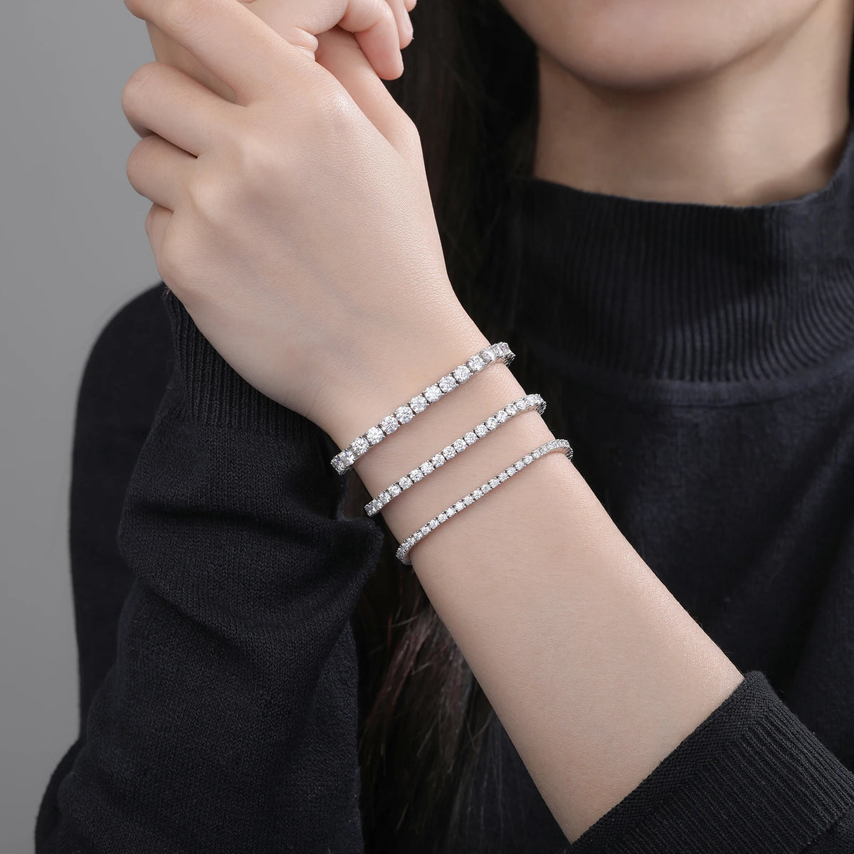 Moissanite Tennis Bracelet or Necklace, image 5
