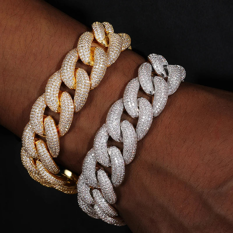 14mm Iced Out Baguette Cuban Link Chain for Men, image 5