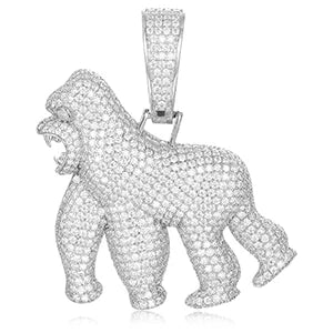 Iced Out Gorilla Pendant for Men, image 9
