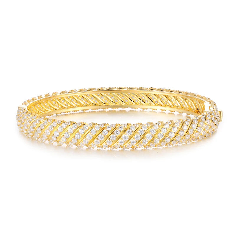 8mm Iced Out Twist Bangle, image 9