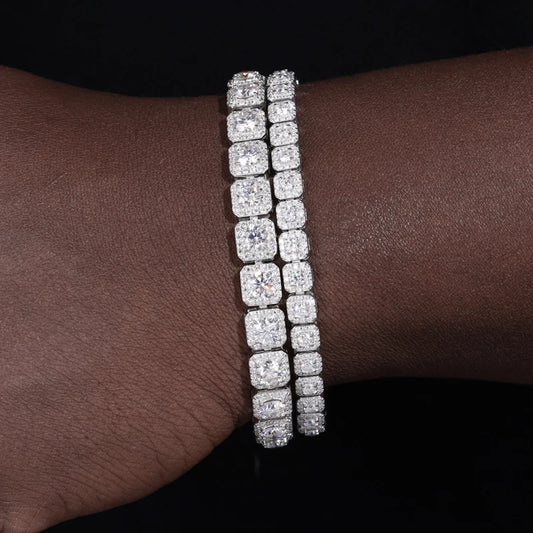 8mm Iced Out Square Tennis Bracelet, image 5
