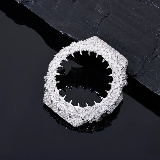 Iced Out Thorn Watch Bezel, image 5