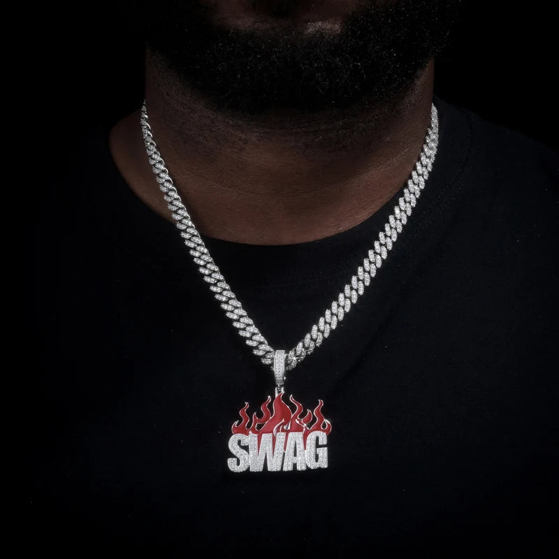 Iced Out Moissanite Pendant Necklace for Men, image 7