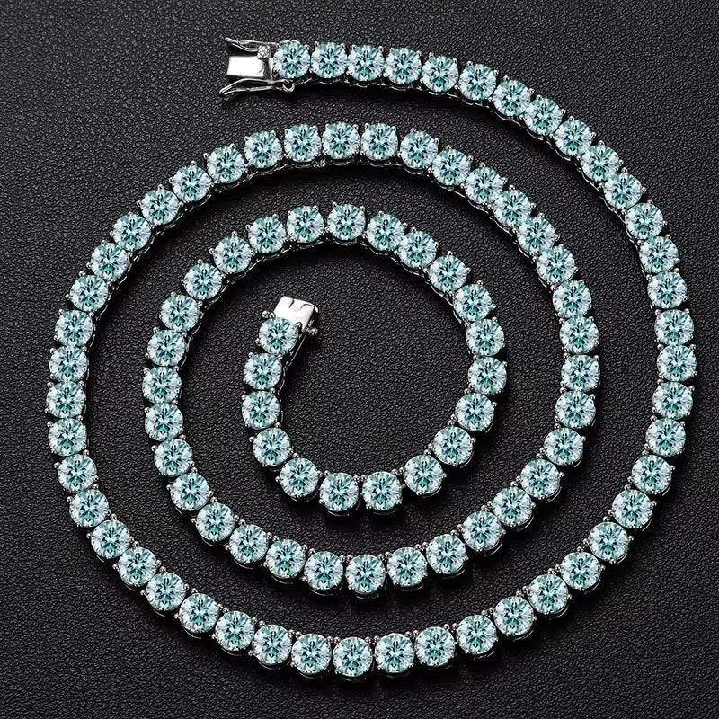 Colourful Tennis Chain Necklace or Bracelet, image 11