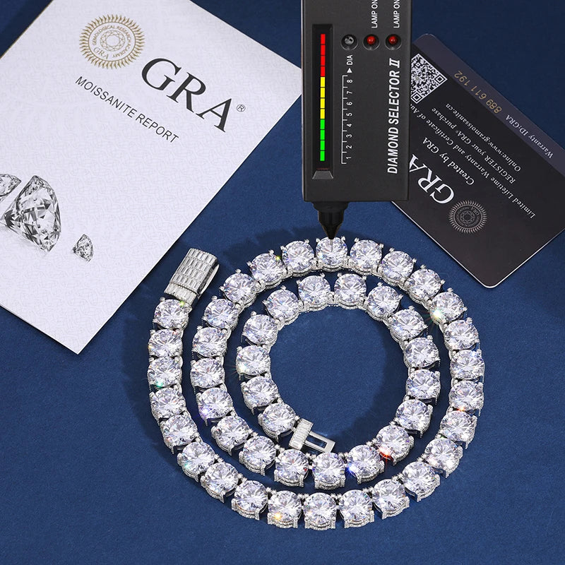 Iced Out Baguette Cuban Link Chain for Men, image 12