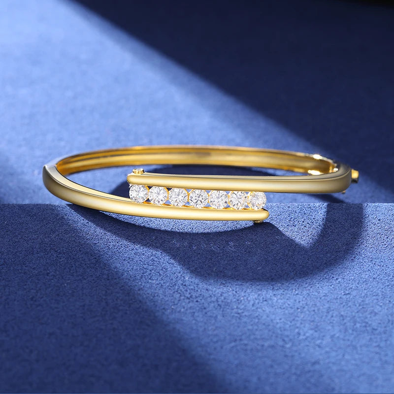 Moissanite or Cubic Zirconia Bangle, image 4