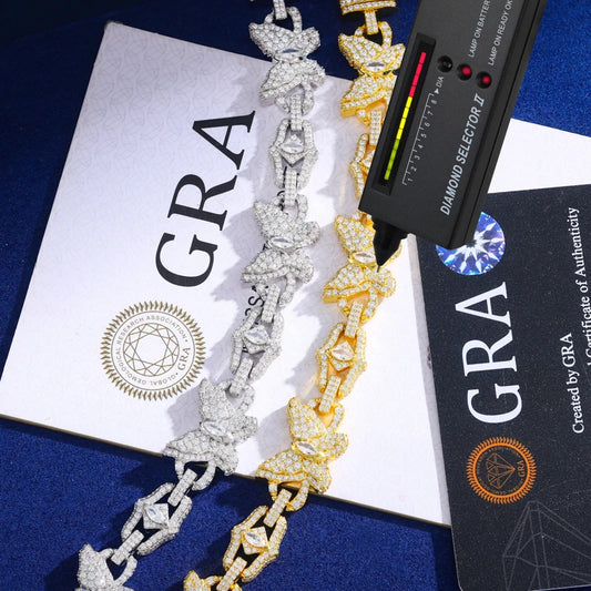 Iced Out Butterfly Link Bracelet for Men, image 5