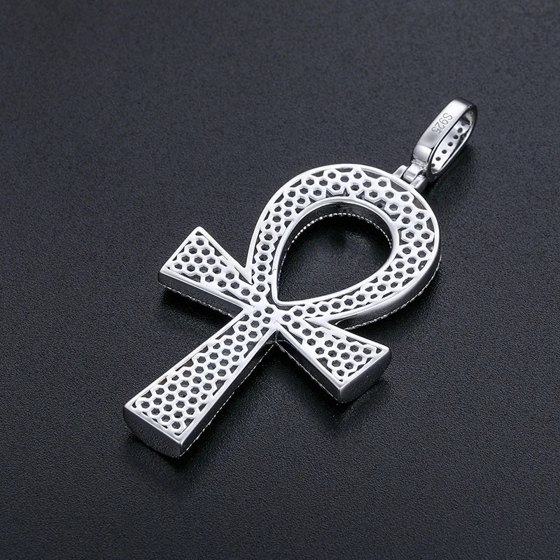 Iced Out Ankh Pendant for Men, image 7