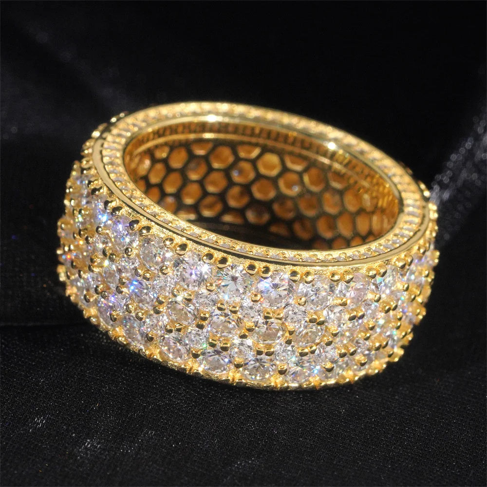 Wide Pave Band Ring for Men, image 7