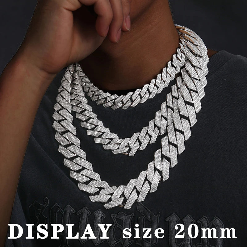 Iced Out Cuban Link Chain for Men, image 3