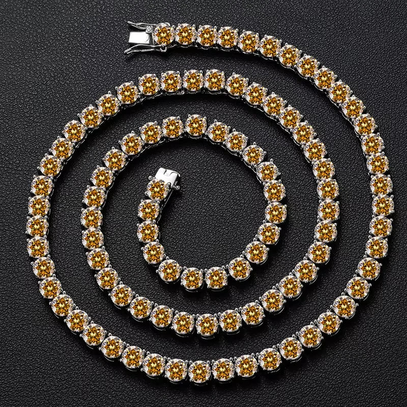 Colourful Tennis Chain Necklace or Bracelet, image 12