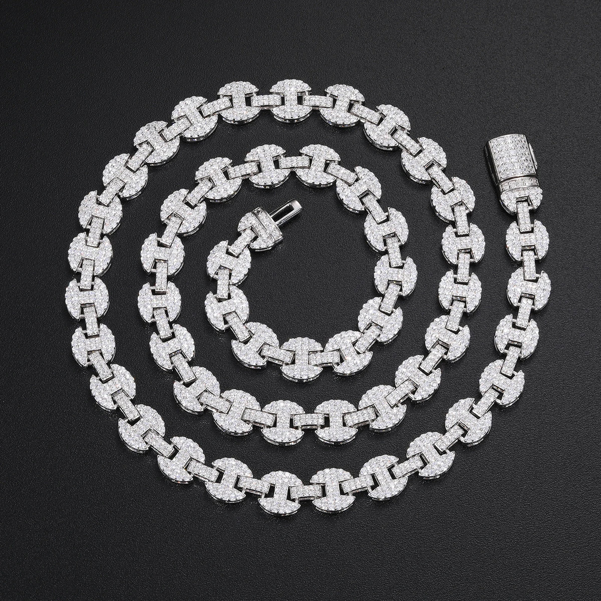 Iced Out Mariner Link Chain