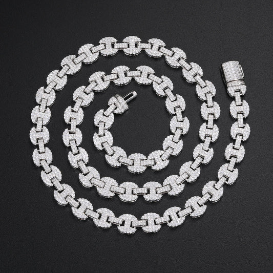 Iced Out Mariner Link Chain