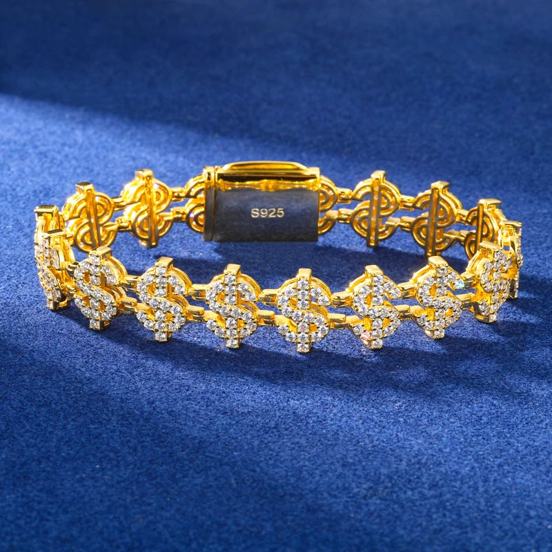 Dollar Sign Link Bracelet, image 7
