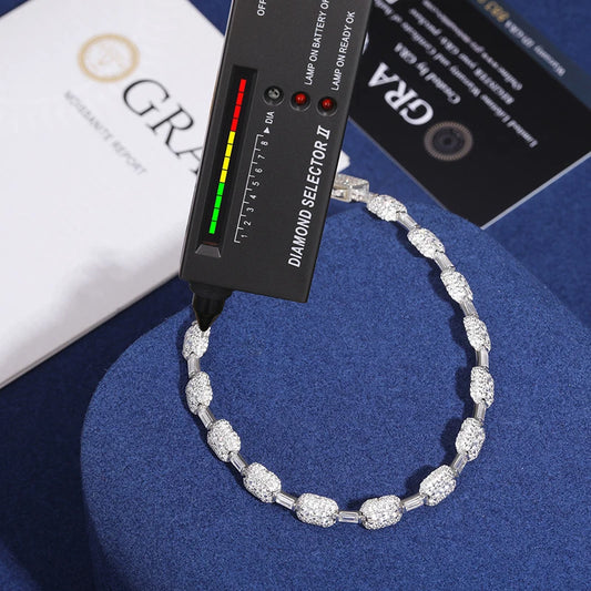 7mm Iced Out Link Bracelet for Men, image 3