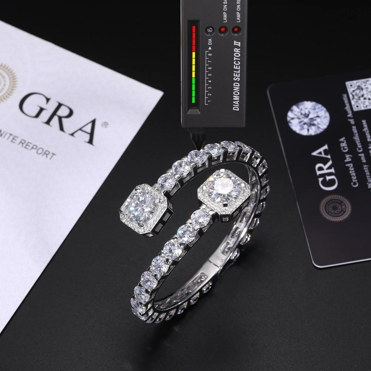 Iced Out Bangle or Tennis Bracelet for Men, image 3
