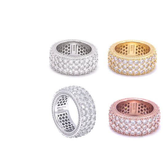 Wide Pave Band Ring for Men, image 2