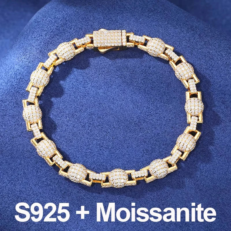 Iced Out Bead Chain Bracelet or Necklace for Men, image 7