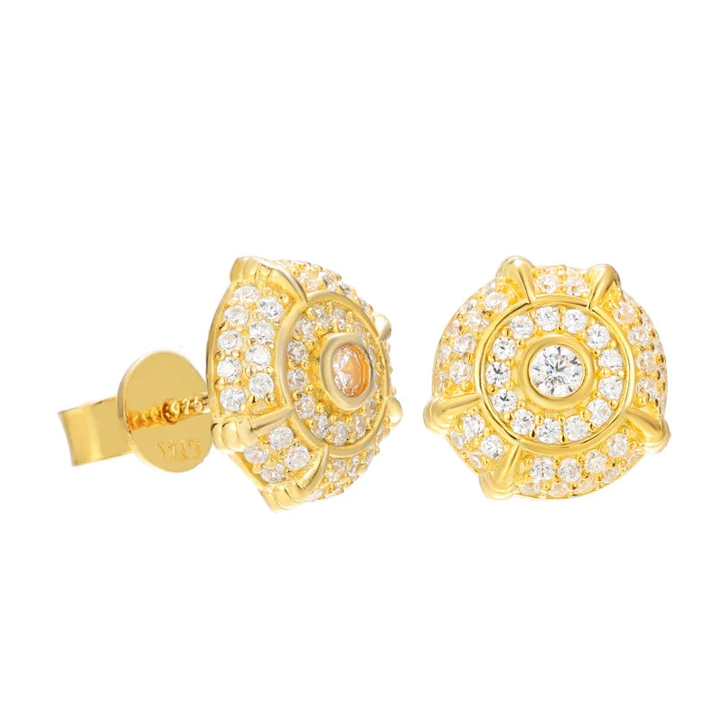 Moissanite Stud Earrings for Men, image 9