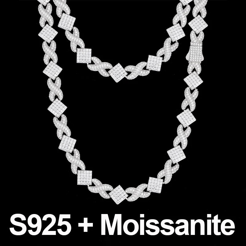Iced Out Cross Cuban Link Chain for Men, image 8