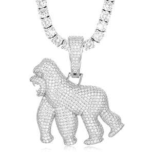 Iced Out Gorilla Pendant for Men, image 10