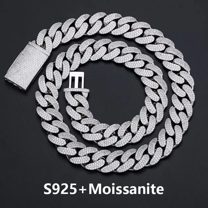 Iced Out Miami Cuban Link Necklace or Bracelet for Men, image 2