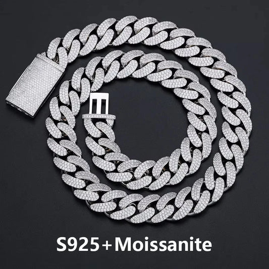 Iced Out Miami Cuban Link Necklace or Bracelet for Men, image 2