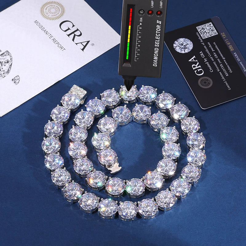 Iced Out Baguette Cuban Link Chain for Men, image 10
