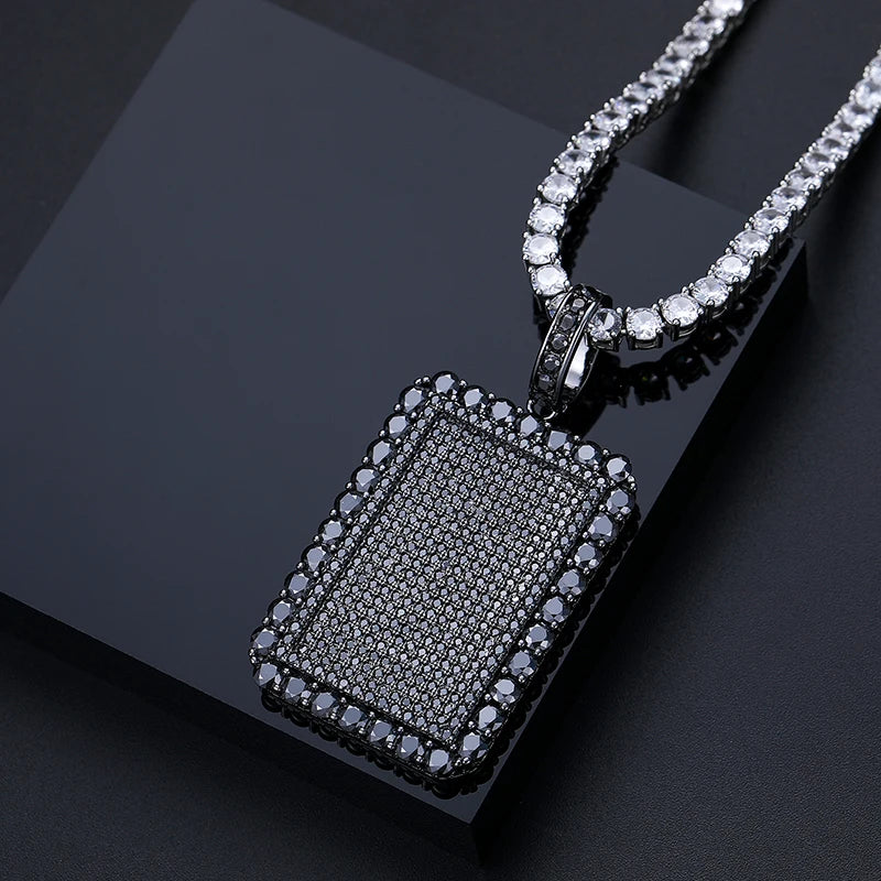 Iced Out Tag Pendant for Men, image 6