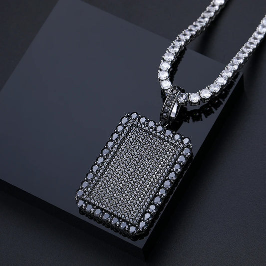 Iced Out Tag Pendant for Men, image 6