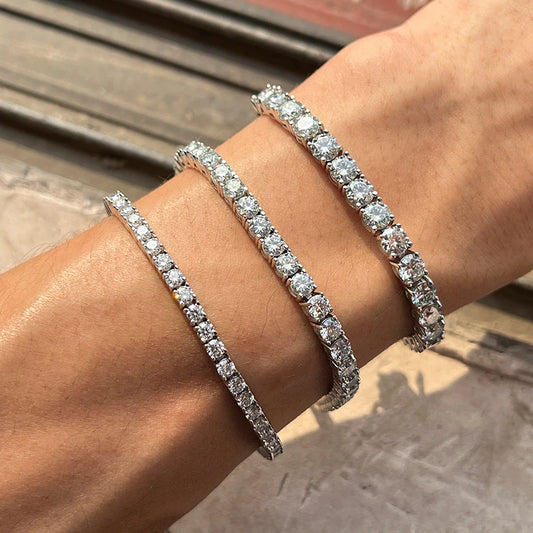 4mm Moissanite Tennis Bracelet or Necklace, image 6