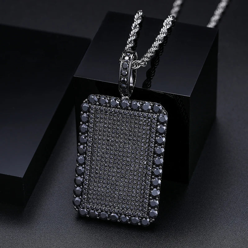 Iced Out Tag Pendant for Men, image 5