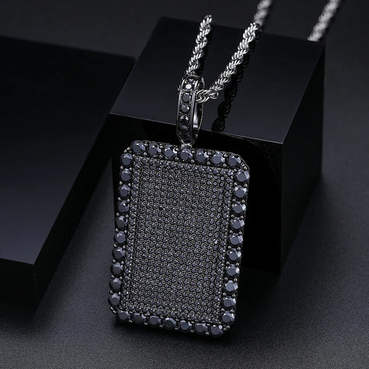 Iced Out Tag Pendant for Men, image 5