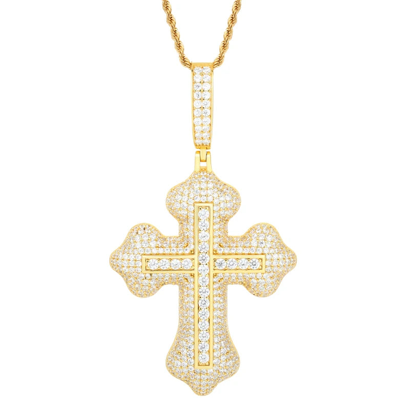 Iced Out Moissanite Pendant Necklace for Men, image 11