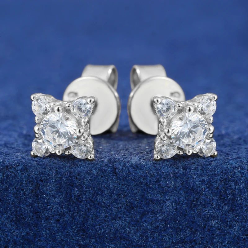 Iced Out Star Cluster Stud Earrings, image 6
