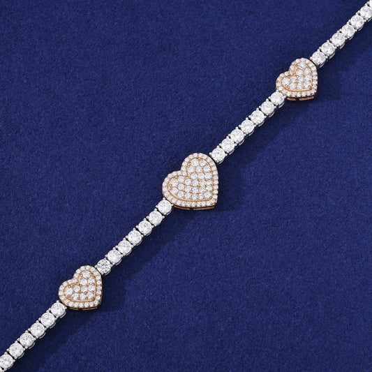 Heart Station Tennis Bracelet, image 6