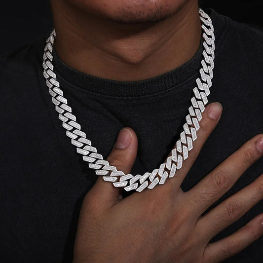Iced Out Baguette Cuban Link Bracelet or Necklace for Men, image 5