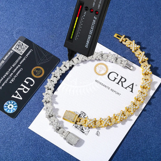 Iced Out Cross Link Bracelet for Men, image 2