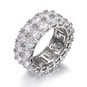 Iced Out Moissanite Rings for Men, image 11