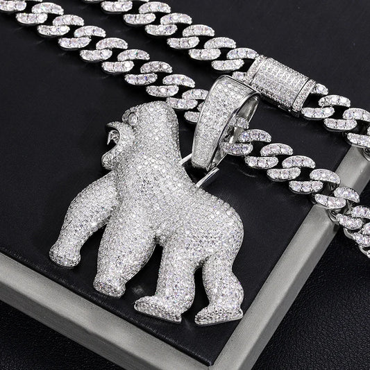 Iced Out Gorilla Pendant for Men, image 5
