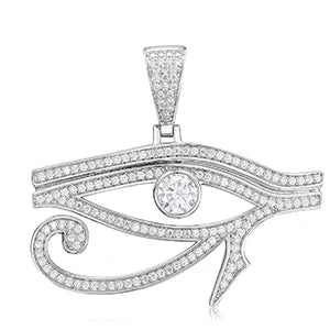 Moissanite Eye of Horus Pendant for Men