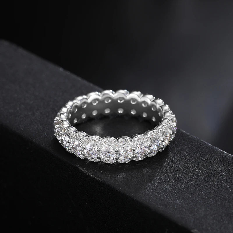 3mm Moissanite Eternity Band Ring, image 5