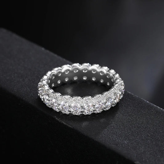 3mm Moissanite Eternity Band Ring, image 5