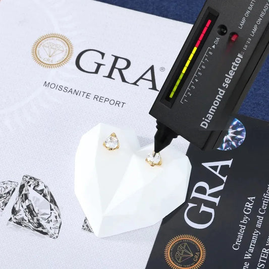 4mm Iced Out Moissanite Stud Earrings for Men, image 4