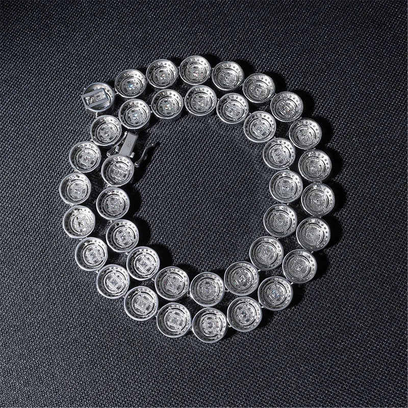 13mm Iced Out Round Link Chain for Men, image 6