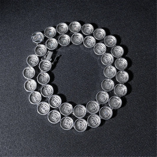 13mm Iced Out Round Link Chain for Men, image 6