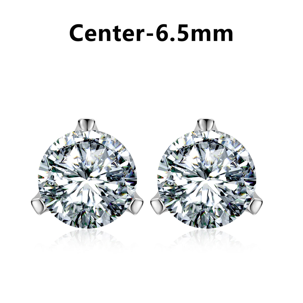 Moissanite Halo and Cluster Stud Earrings for Men, image 16