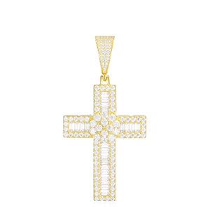 Iced Out Cross Pendant for Men