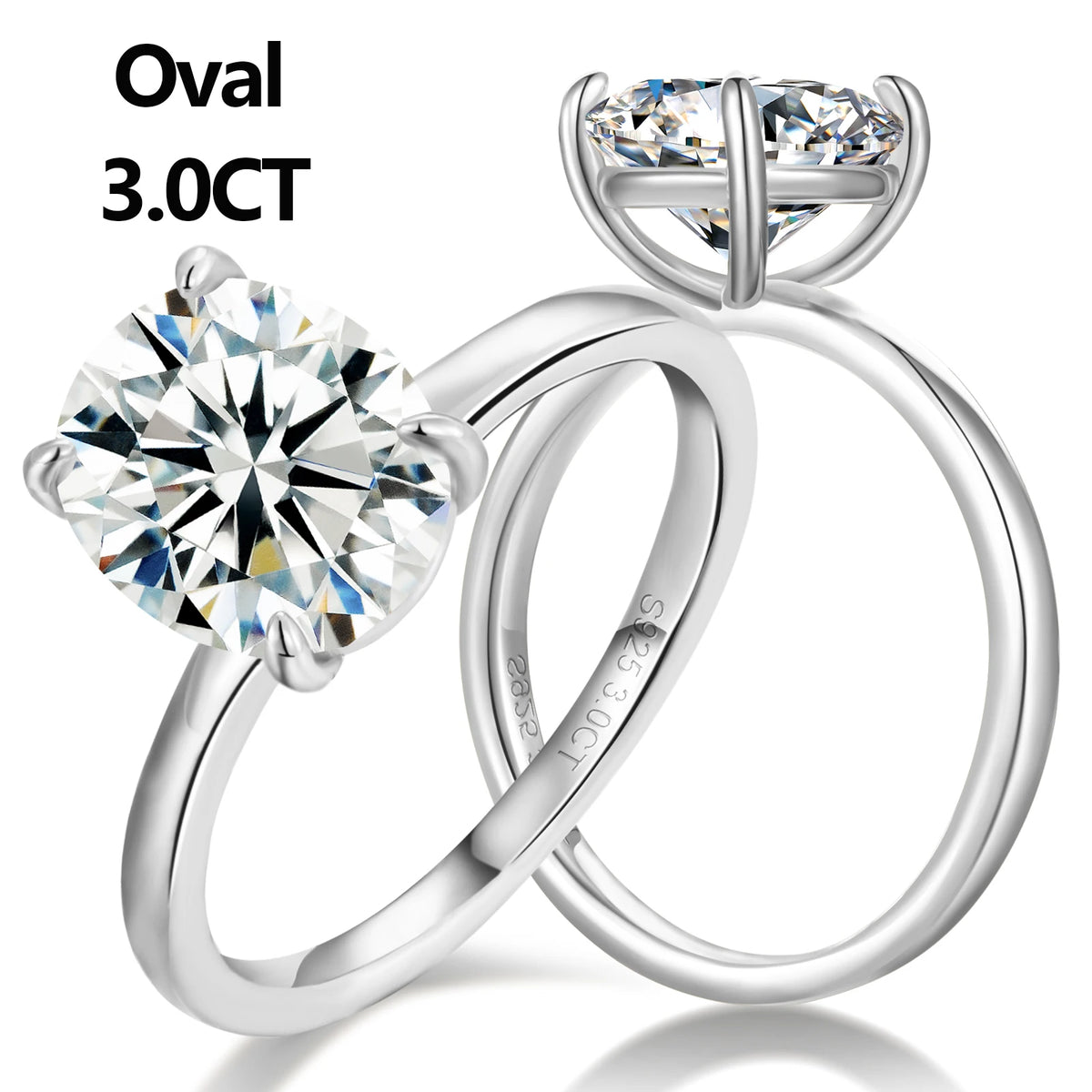 Moissanite Solitaire Engagement Rings, image 11
